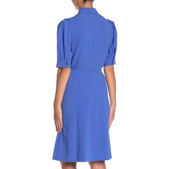 Elie Tahari Mildred Puff Sleeve Shirt Dress 0 XS - Picture 2 of 9